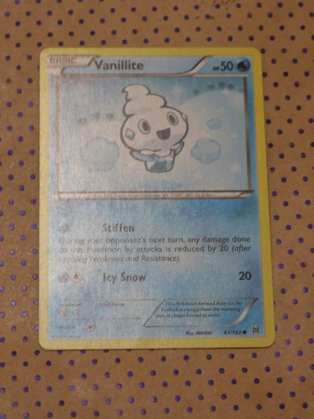 Vanillite 43/162 Pokemon Card (2015)